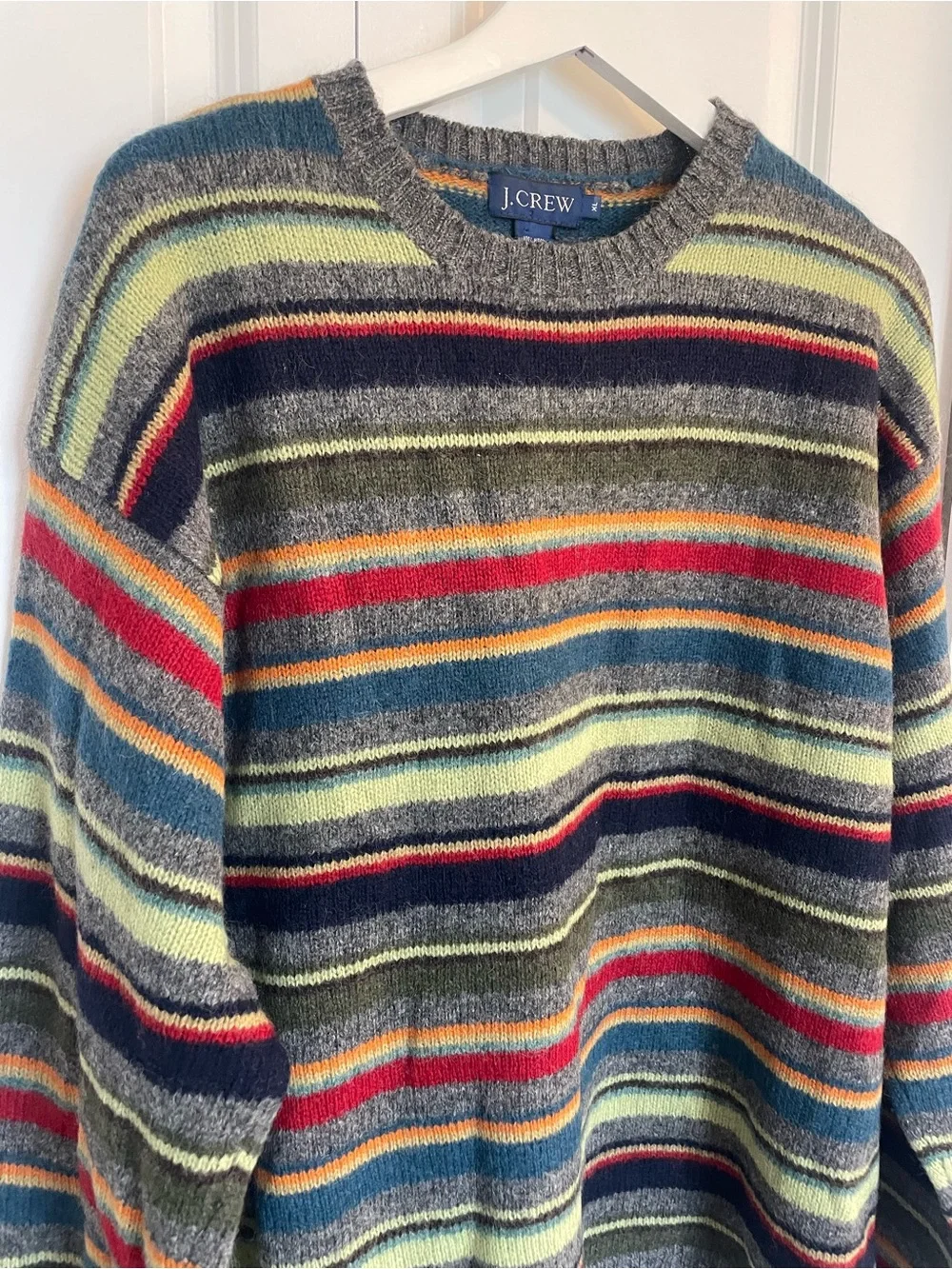 J Crew Striped Wool Sweater